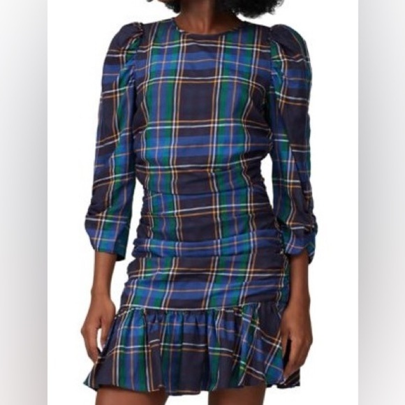 Tanya Taylor Raven Plaid Puff Sleeve Mini
Dress Size 6 - Picture 3 of 9